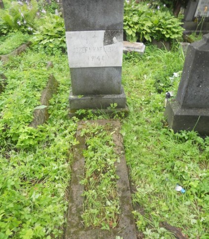 Nagrobek Józefy Kafarskiej, cmentarz na Rossie w Wilnie, stan z 2013