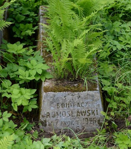 Nagrobek Bonifacego Romosławskiego, cmentarz Na Rossie w Wilnie, stan z 2013