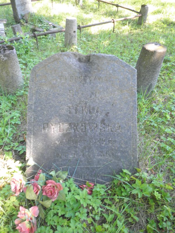 Tombstone of Tekla Byczkowska, Na Rossie cemetery in Vilnius, as of 2013.