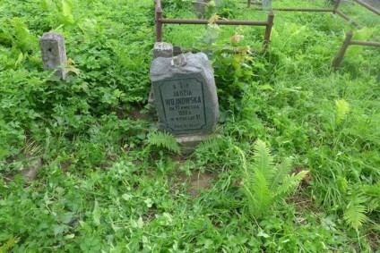 Nagrobek Jadwigi Wojnowskiej, cmentarz Na Rossie w Wilnie, stan z 2013 r.