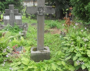 Nagrobek Melanii Mończuńskiej, cmentarz na Rossie w Wilnie, stan z 2013