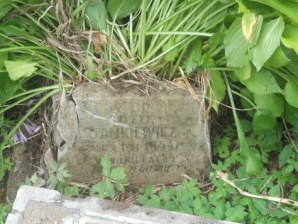 Nagrobek Józefa Stankiewicza, cmentarz na Rossie w Wilnie, stan z 2013
