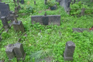 Nagrobek Józefa Wieniukiewicza, cmentarz Na Rossie w Wilnie, stan z 2013 r.