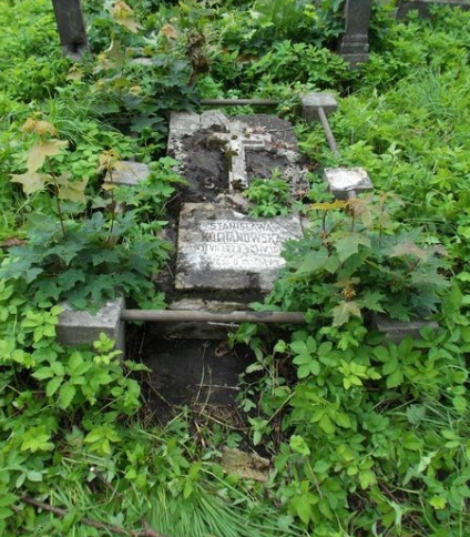 Nagrobek Stanisławy Kochanowskiej, cmentarz na Rossie w Wilnie, stan na 2014 r.