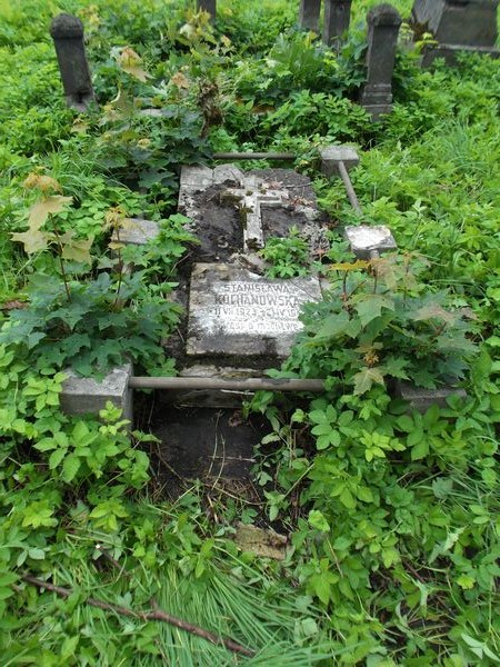 Tombstone of Stanisława Kochanowska, Ross cemetery in Vilnius, as of 2014.