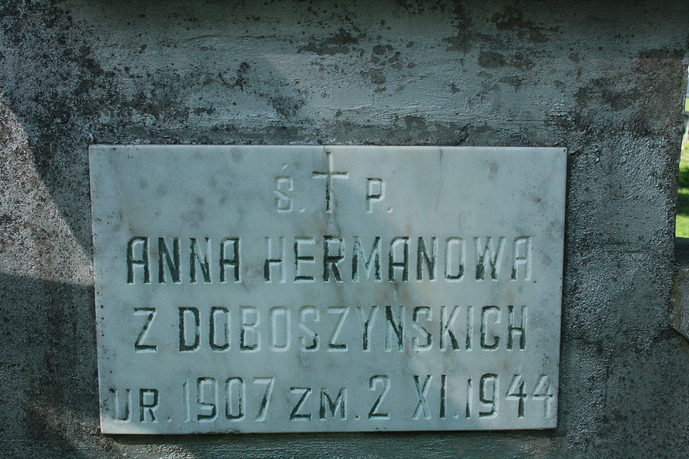 Tablica inskrypcyjna, cmentarz na Rossie w Wilnie, stan z 2013