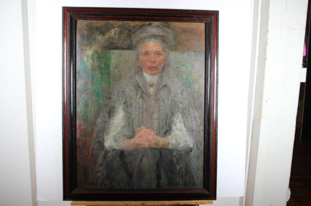 Olga Boznańska, „Autoportret - Madame Paris” - obraz olejny na desce, po konserwacji 2018 r., Muzeum Polskie w Chicago