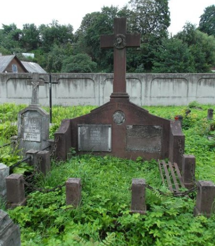 Grobowiec rodziny Pawlukiewicz (w tym Anny), cmentarz na Rossie w Wilnie, stan na 2013 r.