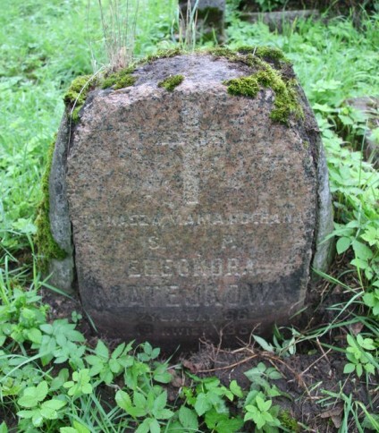 Nagrobek Eleonory Matejko, cmentarz Na Rossie w Wilnie, stan z 2013