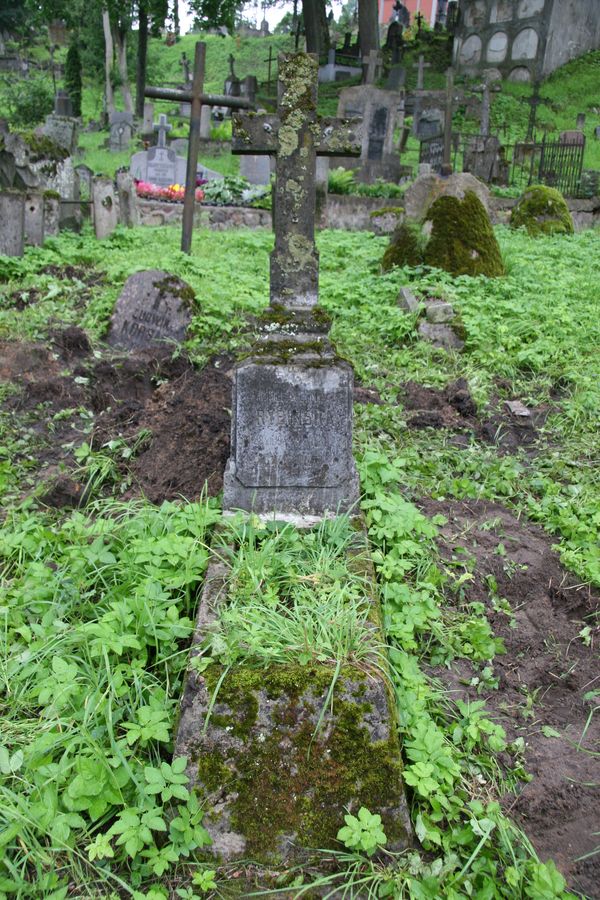 Tombstone of Michalina Rybinska, Na Rossie cemetery in Vilnius, as of 2013