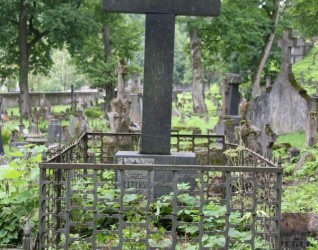 Nagrobek Józefa Reczyńskiego, cmentarz Na Rossie w Wilnie, stan z 2013