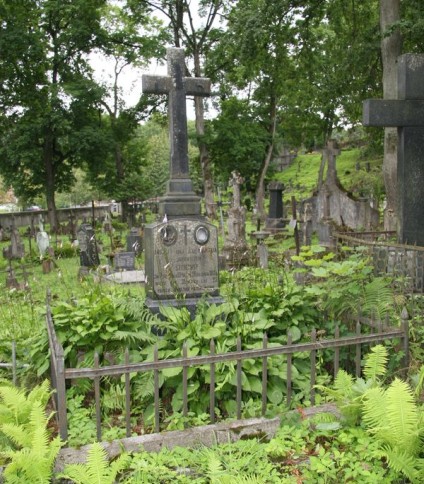 Nagrobek Andrzeja i Wiktorii Szydeigis, cmentarz Na Rossie w Wilnie, stan z 2013