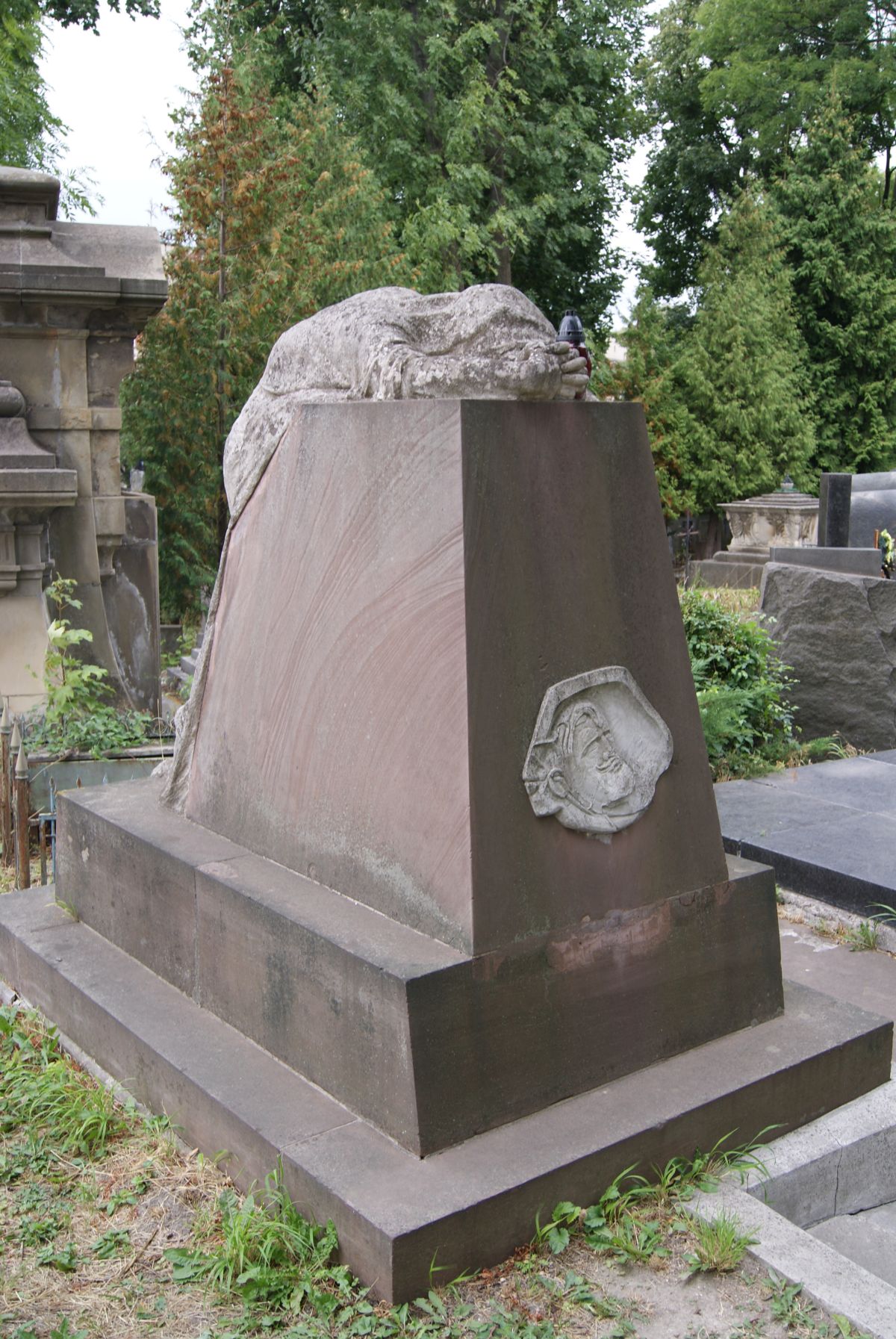 Tombstone of Piotr Chmielowski in Lychakiv Cemetery in Lviv