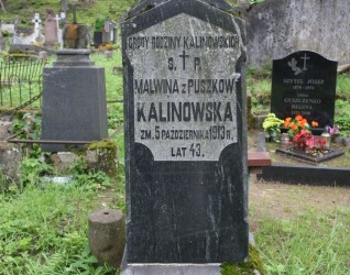 Nagrobek Malwiny Kalinowskiej, cmentarz Na Rossie w Wilnie, stan z 2013