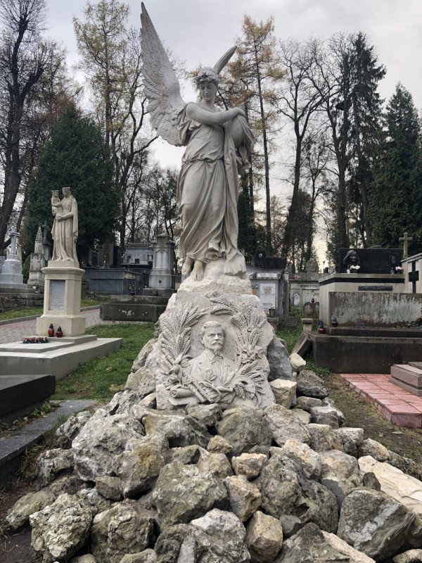 Tombstone of Marceli Ciemirski, Lychakiv Cemetery in Lviv