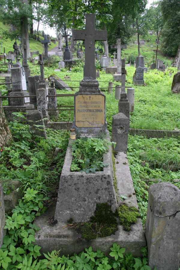 Tombstone of Malwina Markievicz, Na Rossie cemetery in Vilnius, as of 2013