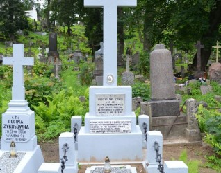 Nagrobek Władysława Zykusa, cmentarz na Rossie w Wilnie, stan z 2013