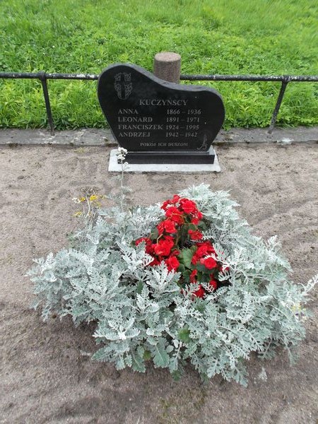 Tombstone of the Kuczynski family, Rossa cemetery in Vilnius, as of 2013.