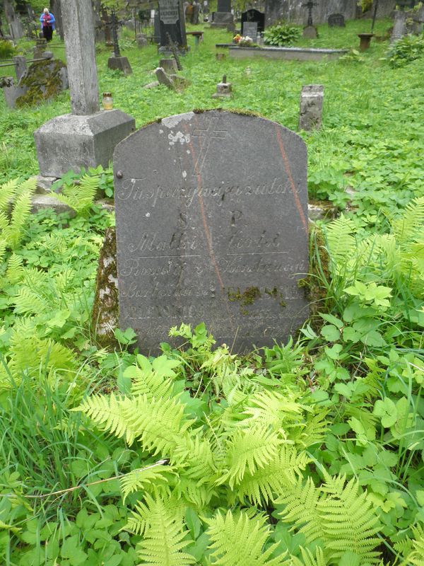 Tombstone of Rozalia and Konstancja Jeleński, Na Rossie cemetery in Vilnius, as of 2013