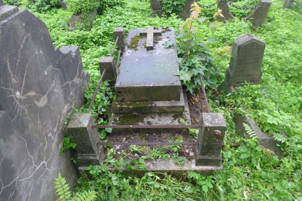 Tombstone of Anna Klymek, Na Rossie cemetery in Vilnius, as of 2013.