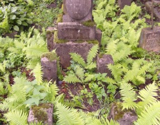 Nagrobek Eugeniusza Schössera z cmentarza Na Rossie w Wilnie, stan z 2013