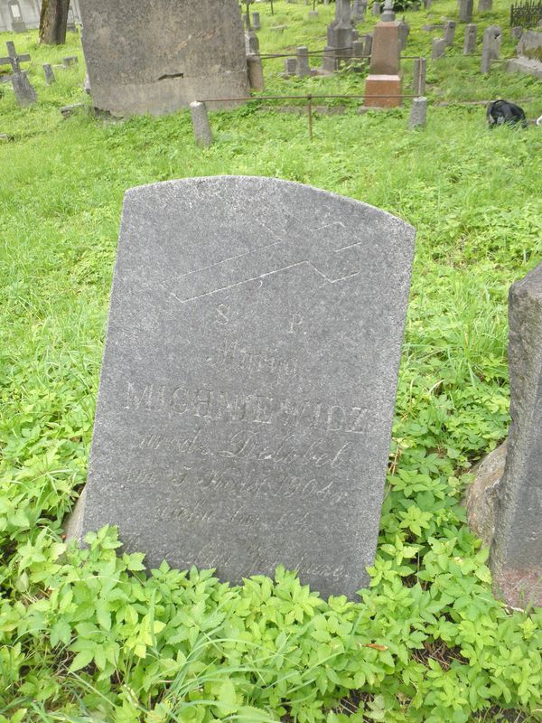 Tombstone of Maria Michniewicz, Na Rossie cemetery in Vilnius, as of 2013