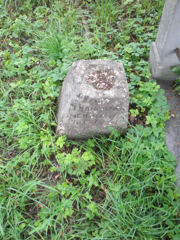 Tombstone of Franciszka Mejusi, Na Rossie cemetery in Vilnius, as of 2013