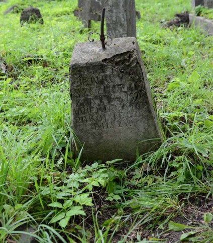 Nagrobek Ignacego Szczuczk[.], cmentarz Na Rossie w Wilnie, stan z 2013