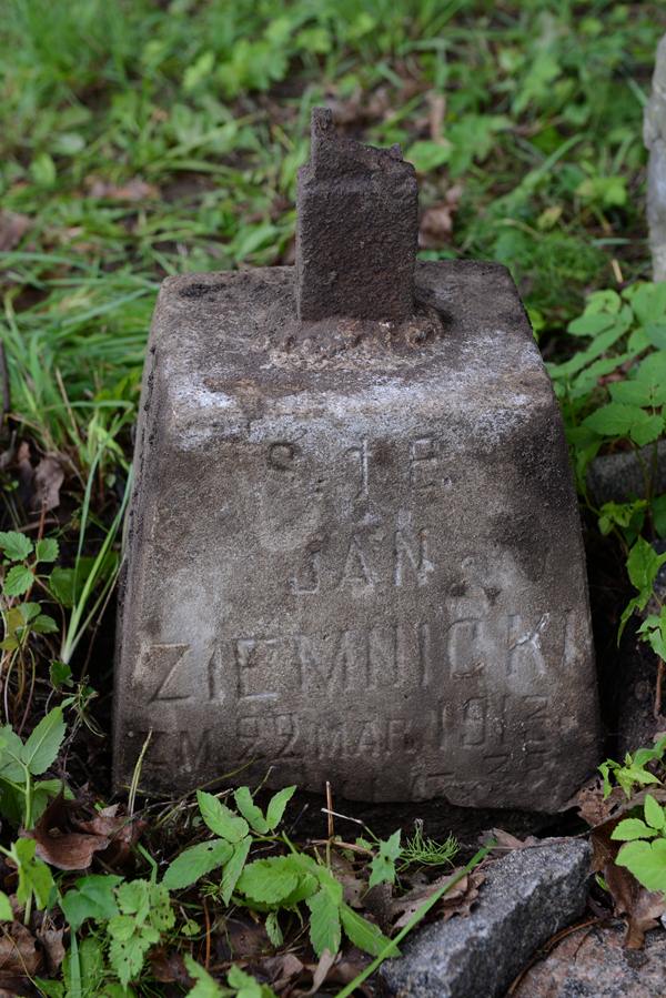 Nagrobek Józefa Łozowskiego i Jana Ziemnickiego, cmentarz Na Rossie w Wilnie, stan z 2013