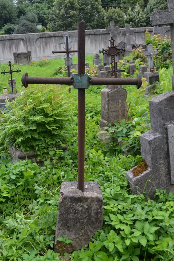 Tombstone of Franciszek Wylcan, Rossa cemetery in Vilnius, state of 2013