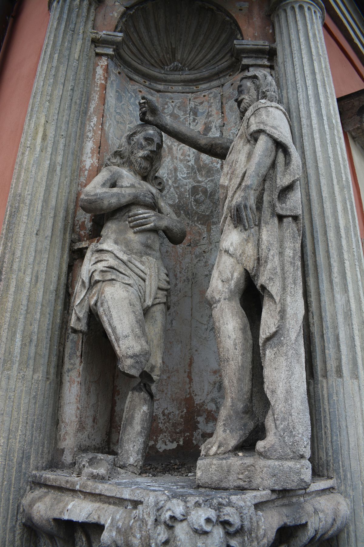 Sculptural group of the Baptism of Christ from the building of the Szolc-Wolfowicz family in Lviv