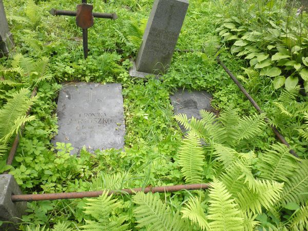 Tombstone of Matylda Piasecka and Pelagia Sopocko, Na Rossa cemetery in Vilnius, as of 2013