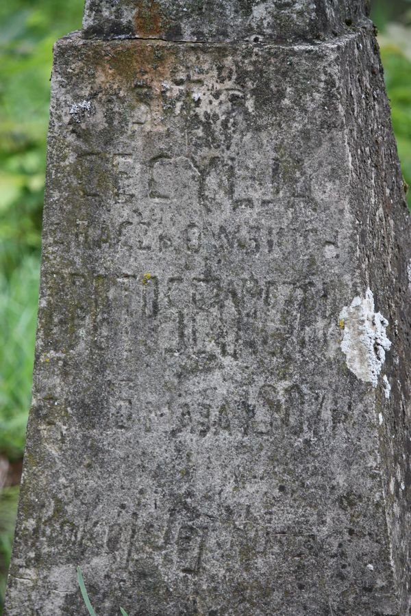 Tombstone of Cecilia Protosevichov, Ross cemetery in Vilnius, as of 2013.