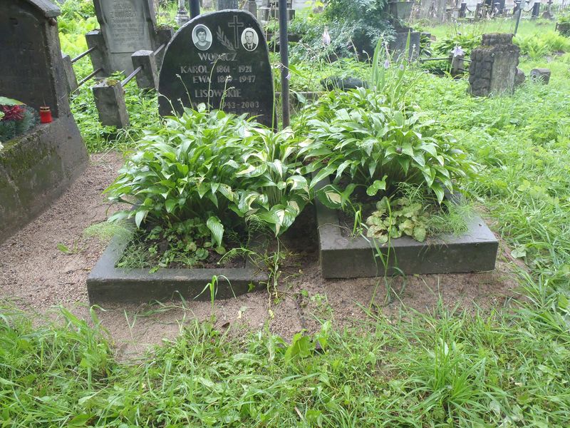 Tombstone of the Lisowski and Wojnicz families, Na Rossie cemetery in Vilnius, as of 2013