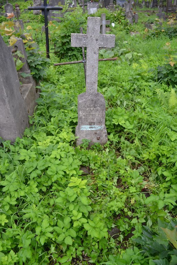 Tombstone of Aniela Kosakowska, Rossa cemetery, Vilnius, 2013