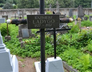 Nagrobek Kazimierza Ładygo, cmentarz na Rossie w Wilnie, stan z 2013