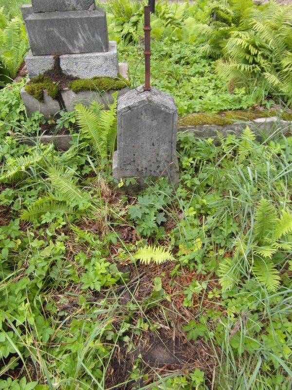 Tombstone of Anna Kondracka, Na Rossie cemetery in Vilnius, as of 2013