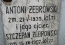Photo montrant Tombstone of Antoni and Szczepan Żebrowski