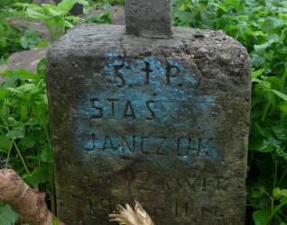 Nagrobek Stanisława Jańczuka, cmentarz Na Rossie w Wilnie, stan z 2013 r.