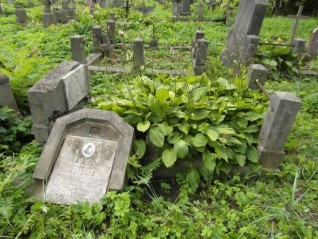 Nagrobek Józefa Ceneckiego z cmentarza Na Rossie w Wilnie, stan z 2013