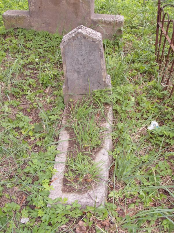 Tombstone of Jan Kondracki from the Na Rossa cemetery in Vilnius, as of 2013