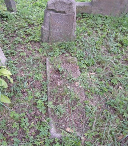 Nagrobek Emilii Malinowskiej, cmentarz Na Rossie w Wilnie, stan z 2013