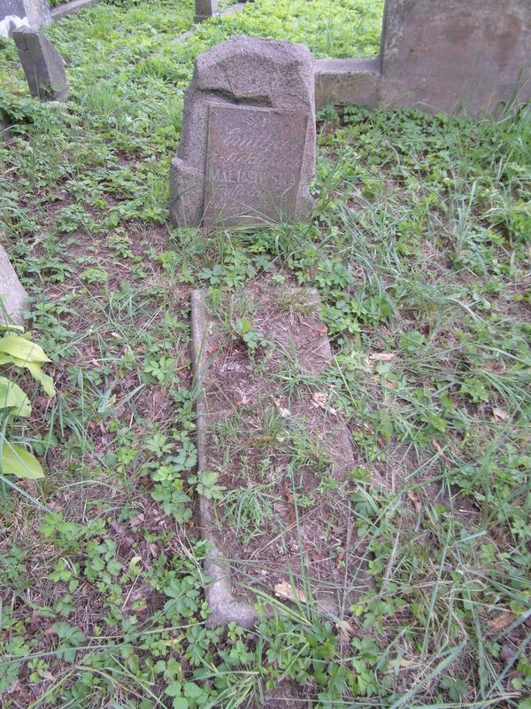 Tombstone of Emilia Malinowska, Na Rossie cemetery in Vilnius, as of 2013