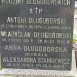 Fotografia przedstawiająca Tombstone of the Długoborski family and Aleksandra Stankiewicz