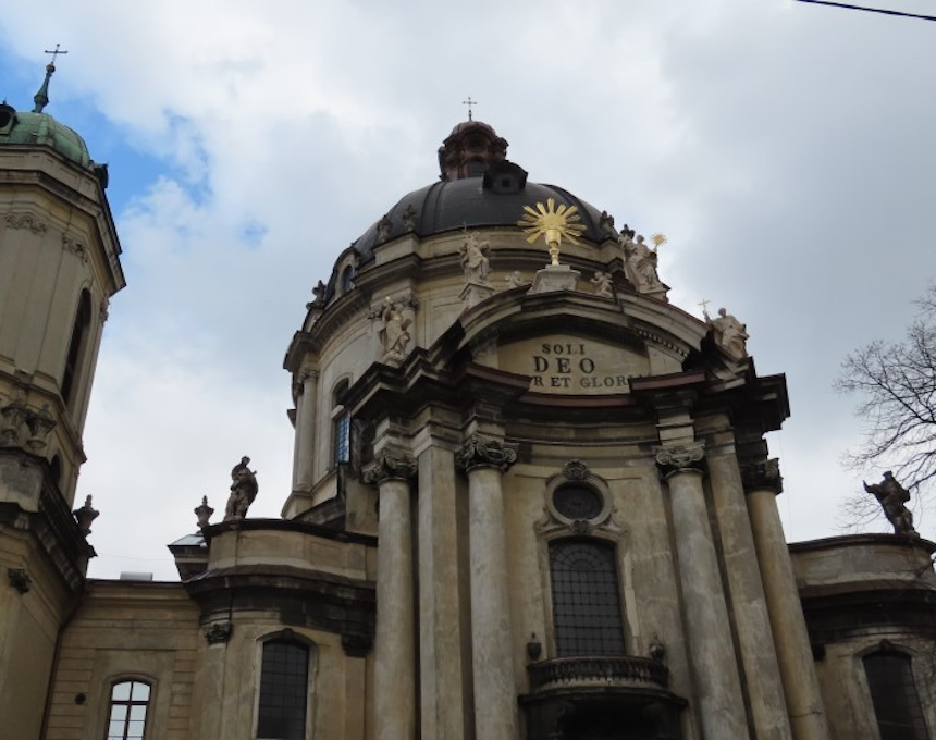 Photo showing Corpus Christi Church in Lviv