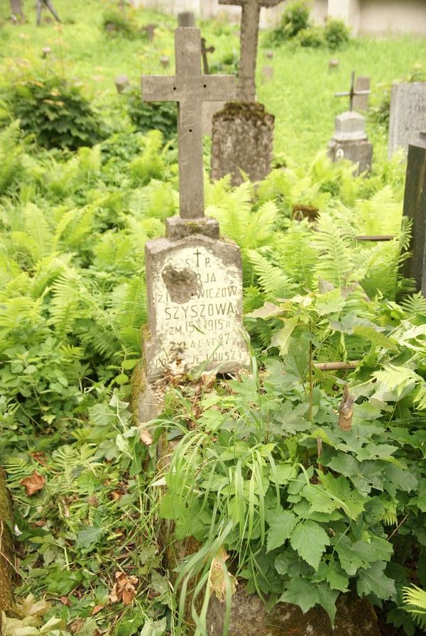 Tombstone of Maria Szyszowa, Na Rossie cemetery in Vilnius, as of 2013