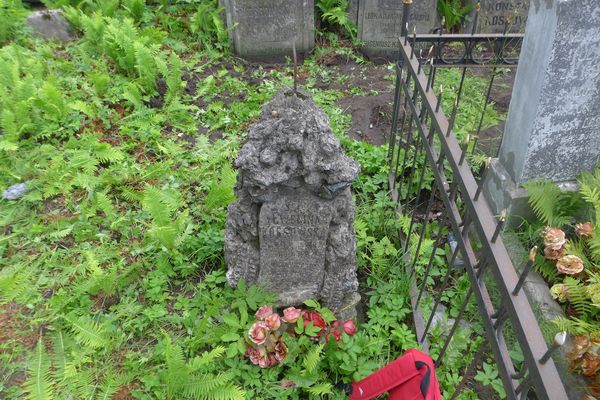 Tombstone of Ewelina Kossowska, Na Rossie cemetery in Vilnius, as of 2013.