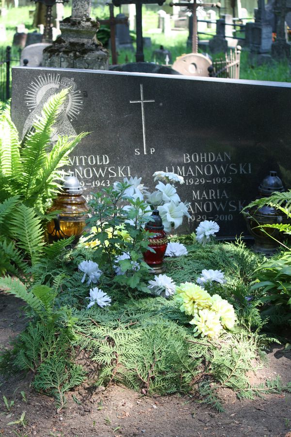 Tombstone of the Limanowski family, Na Rossie cemetery in Vilnius, as of 2014.