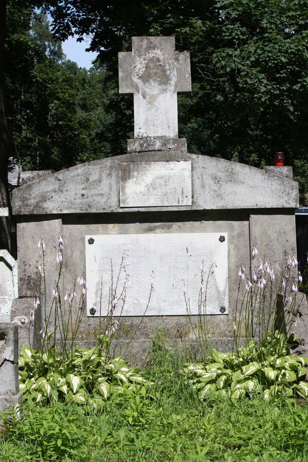 Grobowiec rodzin Trubickich i Żebrowskich, cmentarz Na Rossie w Wilnie, stan z 2014 r.