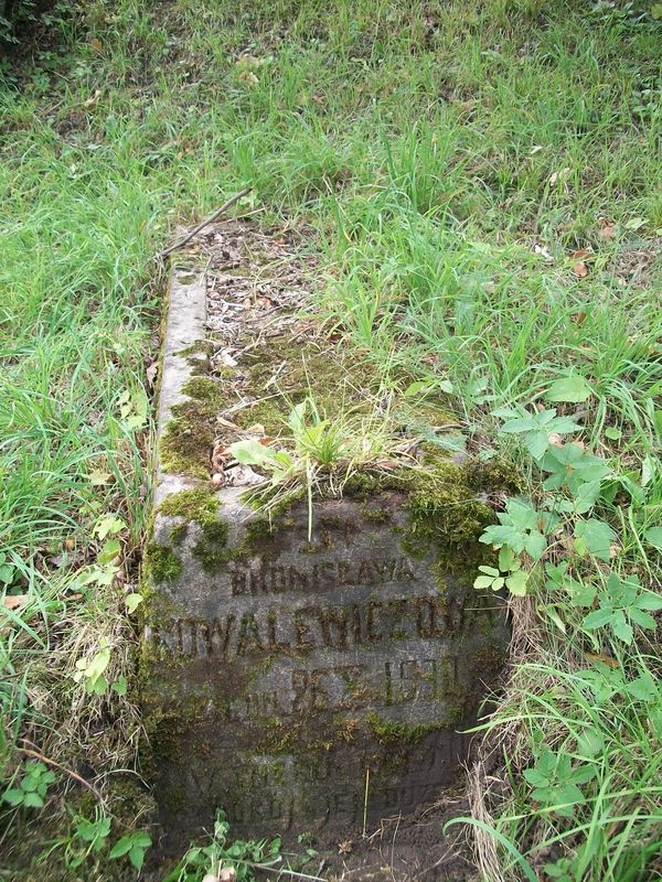 Tombstone of Bronislawa Kovalevich, Ross cemetery in Vilnius, as of 2013.